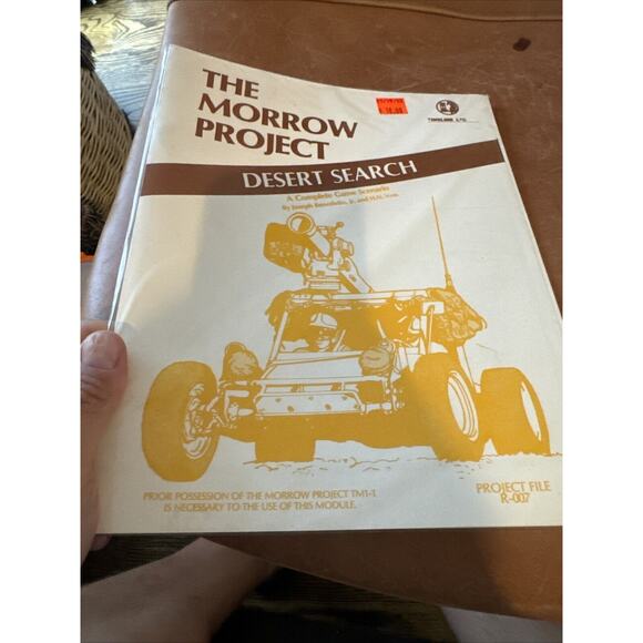 THE MORROW PROJECT "DESERT SEARCH" MORROW PROJECT FILE : R-007 circa 1986 New - Picture 5 of 10